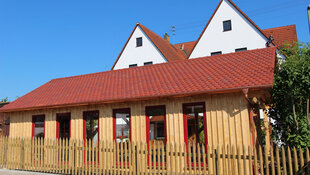 Biergarten im Hotel Gasthof Rössle in Senden bei Ulm