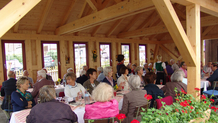 Biergarten im Hotel Gasthof Rössle in Senden bei Ulm